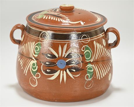 Vintage Tlaquepaque Bean Pot