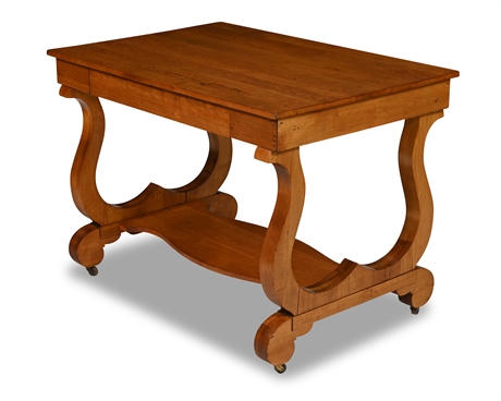 Antique Oak Directoire Style Table