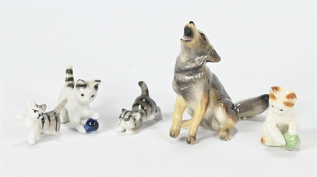 Vintage Miniature Porcelain Animals
