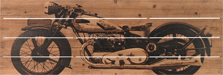 'Get Your Motor Running' Wood Panel Art