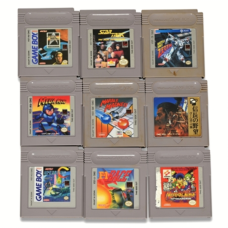 Nintendo Game Boy Games with Cases