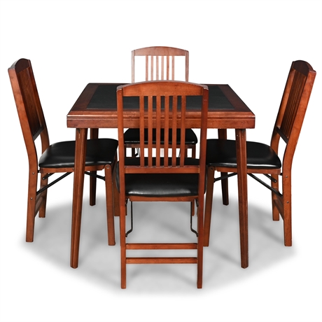 Linon Triena Mission Folding Table & Chairs