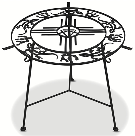 'Three Crosses' Custom Iron Bistro Table