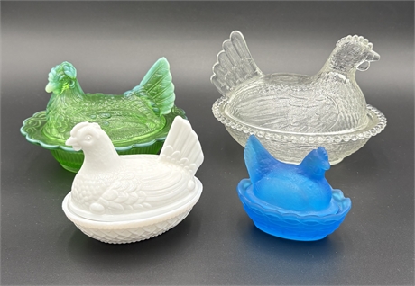 Vintage Chicken Dish Sets