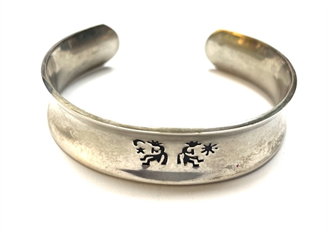 Sterling Silver Kokopelli Cuff