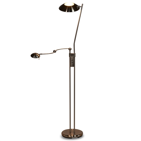 73" Chrome Floor Lamp