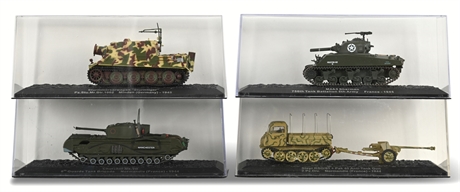 (4) WWII Era 1:72 Scale Tanks