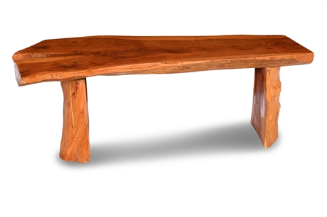 Live Edge Slab Bench or Cocktail Table