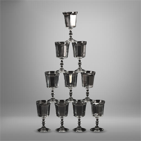 Set of 10 Classic Water / Tea Goblets