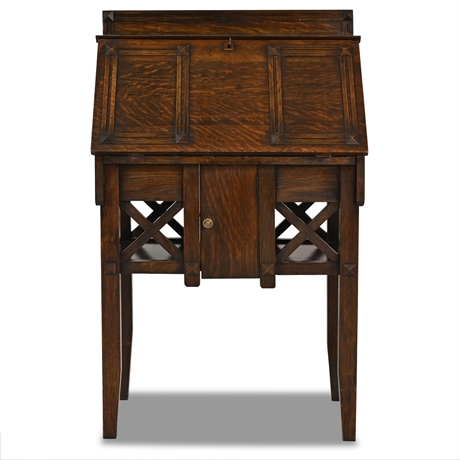 Arts & Crafts Mission Oak Antique Secretary Desk