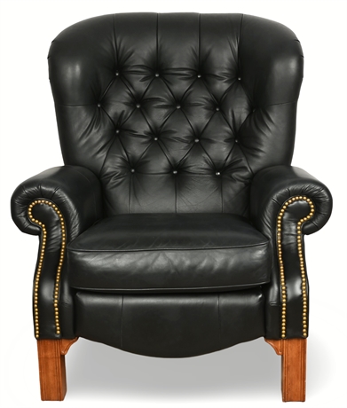 Classic La-Z-Boy Leather Push Back Recliner