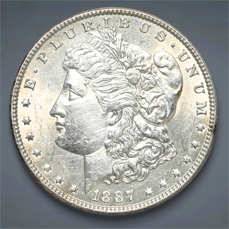 1887 Morgan Silver Dollar – Brilliant Uncirculated (BU) – Philadelphia Mint