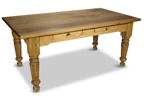 Country Pine Table or Oversized Desk