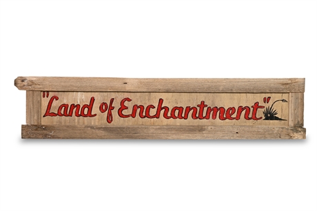 Vintage 'Land of Enchantment' Sign