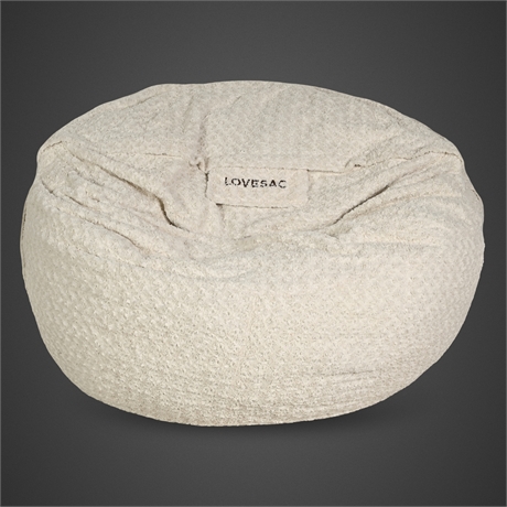 LoveSac MovieSac Bean Bag — Sherpa Cover, Liner & Shrink Kit Duffel