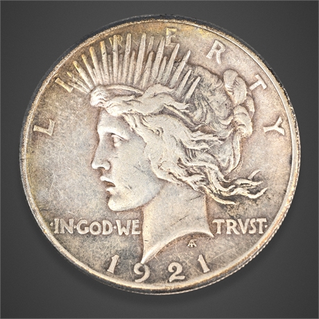 1921 Peace Silver Dollar – High Relief – Philadelphia Mint – .900 Silver