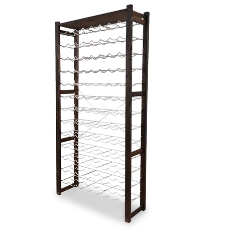 IKEA Tall Wine Rack — 104 Bottle Capacity, Adjustable Shelves