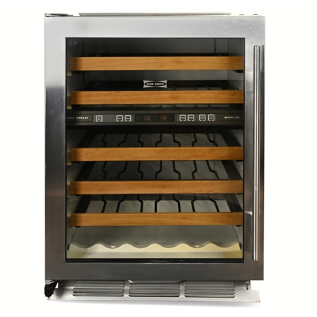 Sub‑Zero 424 Wine Cooler – Dual-Zone, 5 Slide-Out Shelves, 46‑Bottle Capacity