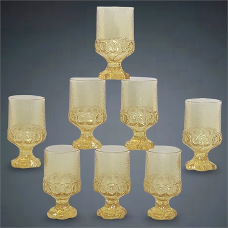 1970s Franciscan Tiffin Madeira Water Glasses