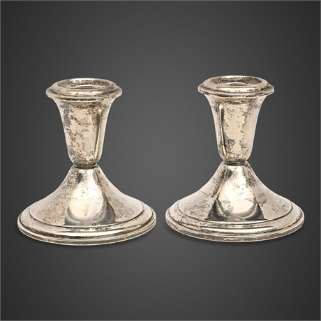 Sterling Silver Candlesticks by Alvin — S40 Pattern