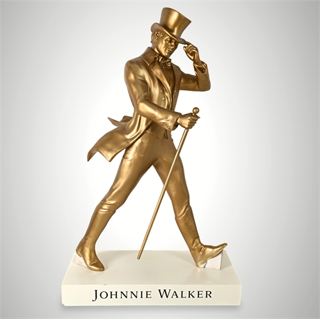 Johnnie Walker Gold Striding Man Display Statue