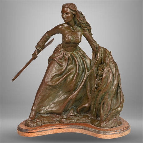 Juan Dell Santa Fe Bronze Sculpture