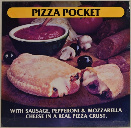 1980's Pizza Pocket Sign