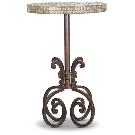 Iron Mosaic Accent Table