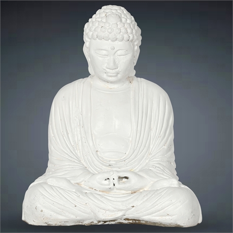 18" Sitting Buddha Garden Sculpture