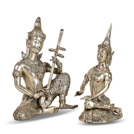 Thai Musicians / Temple Guardian Sculptures