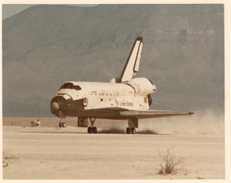 NASA Original Photo — Space Shuttle Columbia STS-3 Landing at White Sands, NM