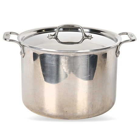 All-Clad Stainless Steel Stockpot with Lid – Double Handled