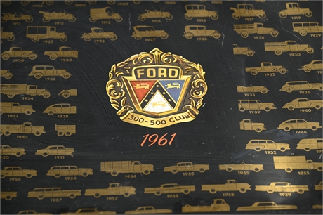 1960's Ford TV Trays Dealership Award 300-500 Club