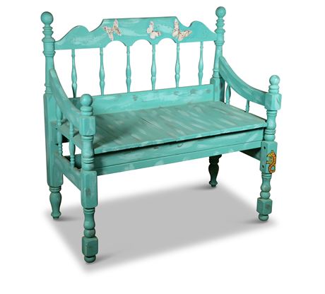 Antique Twin Bed Converted to Bench