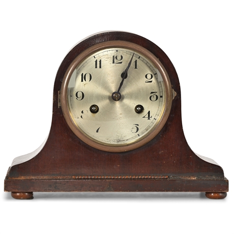 Antique New Haven 'Tambour' Mantle Clock