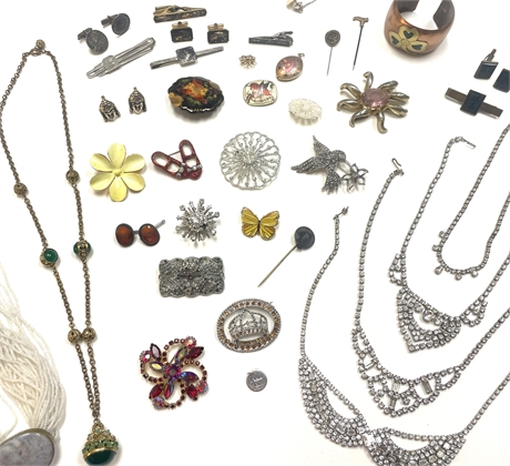 Antique Costume Jewelry Lot