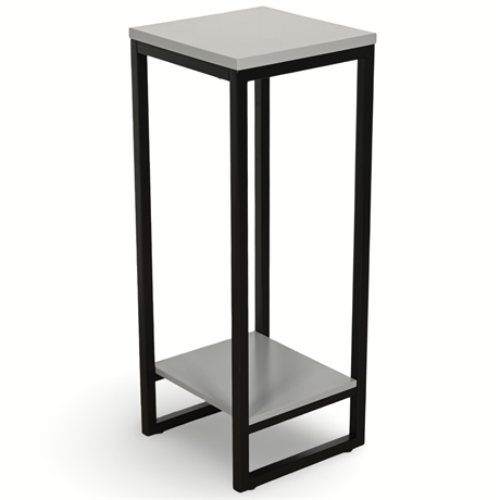 Latitude Run® Antonio Black Metal 2 Tier Plant Stand