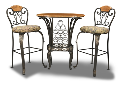 Laurety Pub Table with 2 Bar Stools
