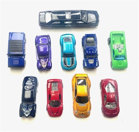 Die Cast Set of 10 Vehicles!