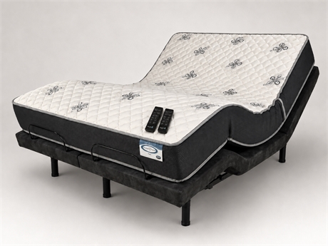 Rejuven8 Split-King Adjustable Base Set with Doctor's Choice Firm Mattress