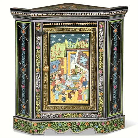 Traditional Rajasthani Hand Painted Cabinet