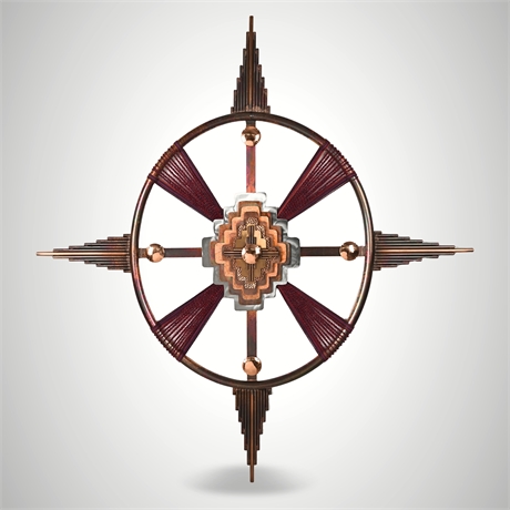 'A New Beginning' -- Copper, Steel & Wool Wall Sculpture, Sculptured Arts Sedona