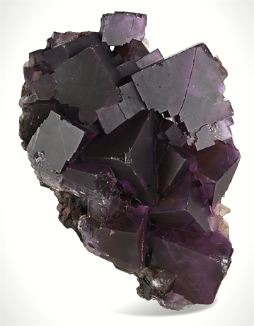 Purple Fluorite Cubic Cluster — Ex-Gundersen Geology Collection