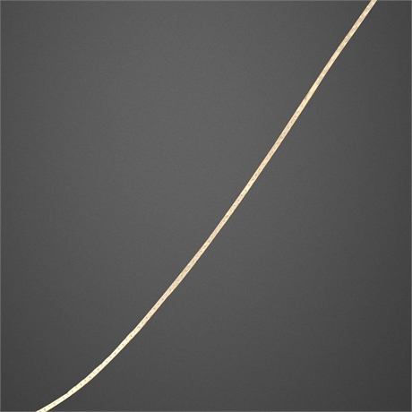 14K Gold Flat Link Chain Necklace 18" MB Signed
