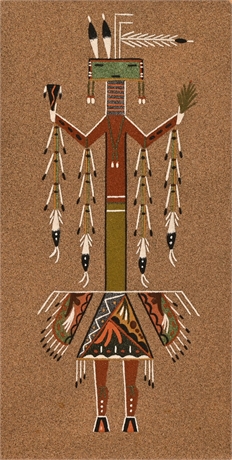 Nelson Lewis 'Yei' Navajo Sandpainting
