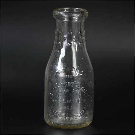 Armstrong Dairy 1 Pint Milk Bottle