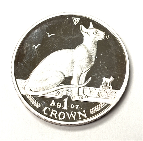 Silver Proof Cat Crown 1992 Silver Coin