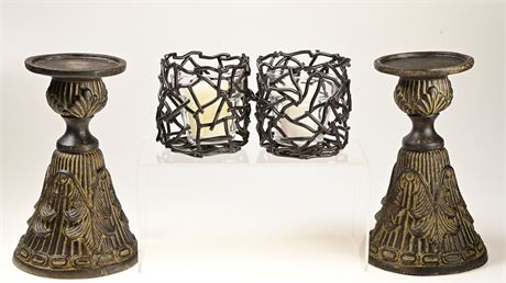 2 Sets of Candle Holders