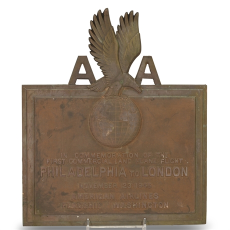 1945 American Airlines Historical Plaque