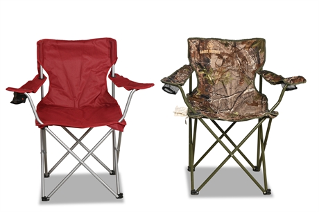 Pair Folding Camp Chairs